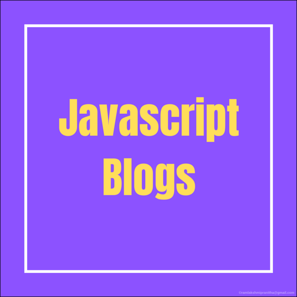 Javascript blogs
